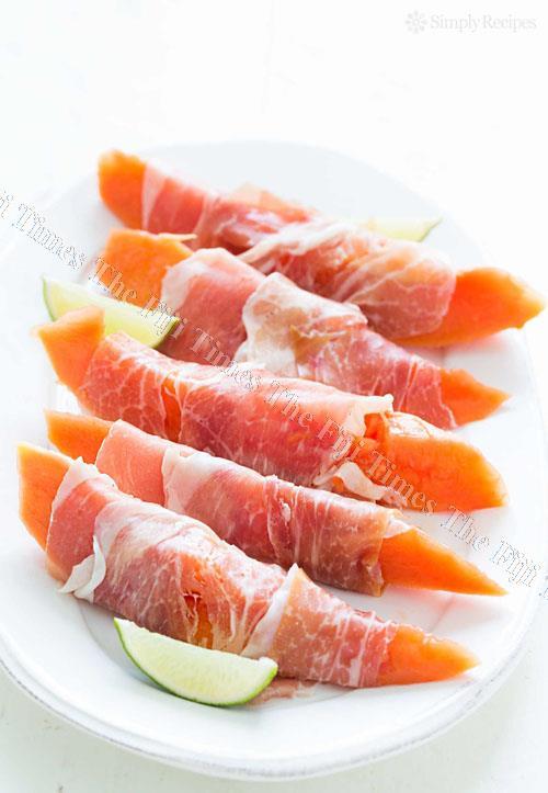 Prociutto or bacon are great when wrapped with papaya. Picture: SUPPLIED