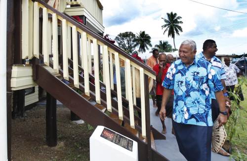 The Nabua resource centre was opened by the PM this morning. Picture: ATU RASEA