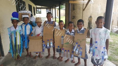 Year 1 and 2 students of Namamanuca Primary School pose with their World Water Day costumes. Even though World Water Day was celebrated on March 22, given the importance of water in our everyday lives, it is important that we think about its social and