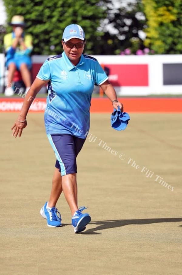 Litia Tikoisuva at the Broadbeach Bowls Club in Gold Coast. Picture: ELIKI NUKUTABU