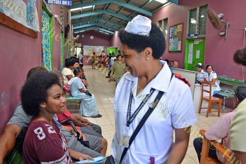 Nurses attending to patients at the Makoi Health Centre. Picture: FT FILE