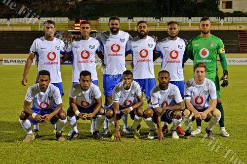 Lautoka soccer team before their match against AS Dragons. Picture: FIJI FA MEDIA