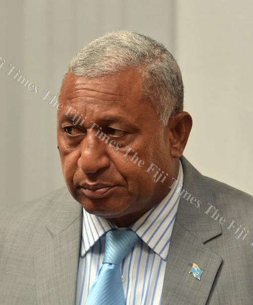 Prime Minister Voreqe Bainimarama. Picture: FT FILE