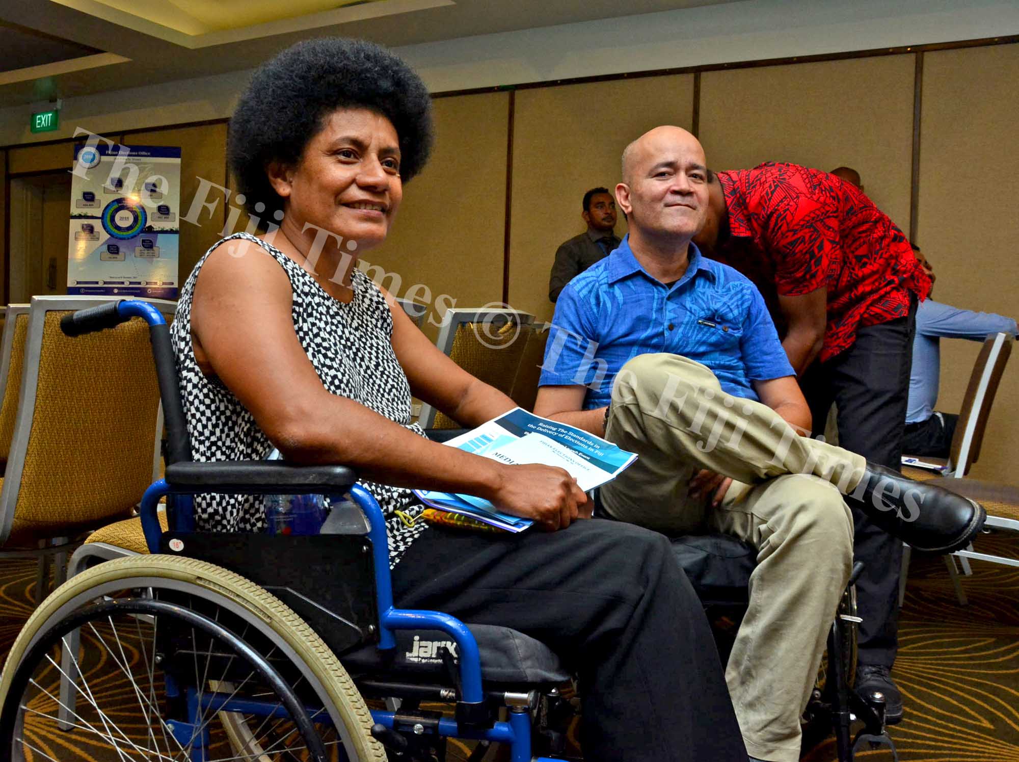 Mere Roden, left, and Joshko Wakaniyasi. Picture: JONACANI LALAKOBAU