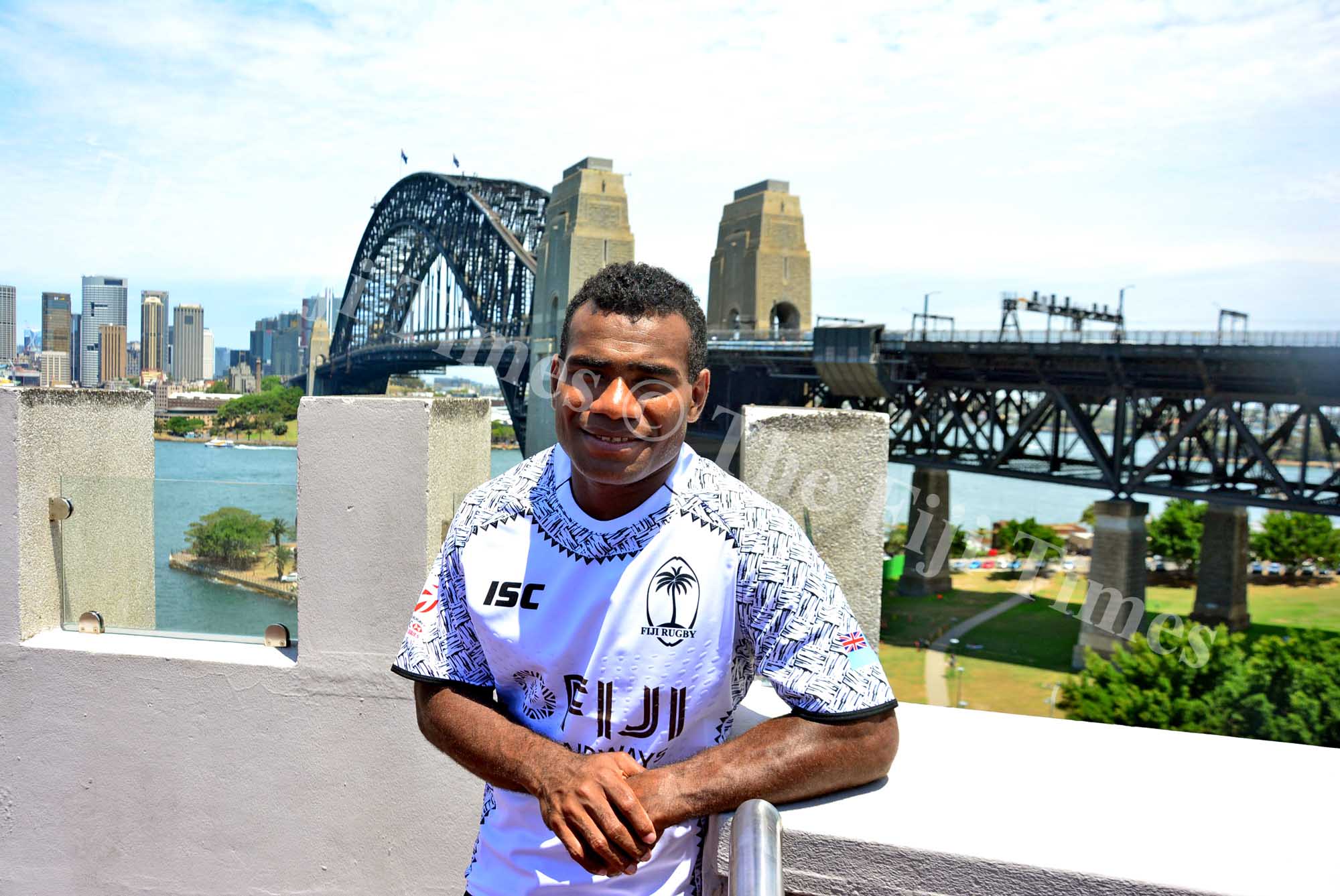 Fiji Airways Fiji men's captain Jerry Tuwai during a photoshoot at the St Aloysius College in Sydney, Australia on Wednesday, January 24, 2018. Picture: JONACANI LALAKOBAU