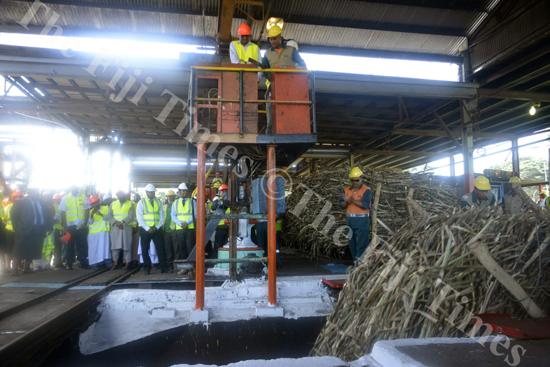 Fiji Sugar Corporation’s Lautoka Mill began the crushing season yesterday. Picture: REINAL CHAND