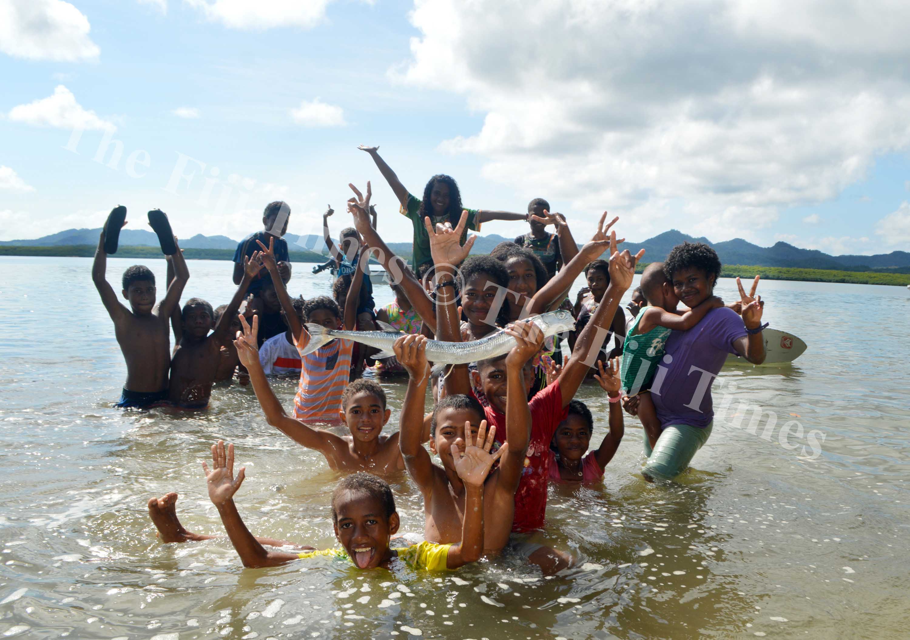 Children of Namukalau Village  in Dogotuki, Macuata enjoying their holidays before school starts next week. Picture SERAFINA SILAITOGA