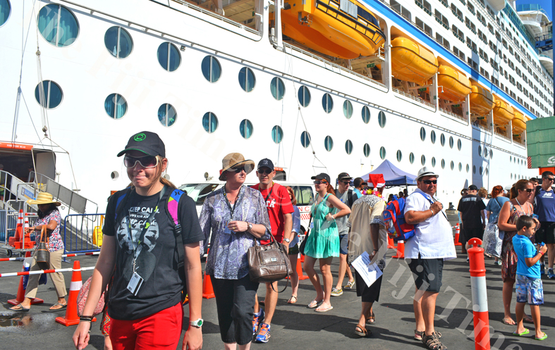 Tourists on the cruise liner 'Voyager of the Seas' at Lautoka Port. Picture: File