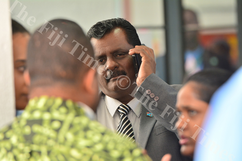 Minister for Local Government, Housing & Environment, Infrastructure & Transport Parveen Kumar during a break in parliamentary sitting yesterday. Picture: JOVESA NAISUA