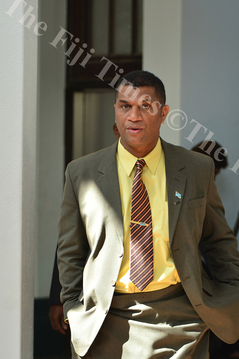 Opposition MP Aseri Radrodro at the parliament complex yesterday. Picture: JOVESA NAISUA