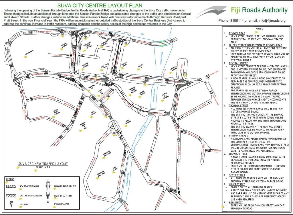 One way traffic management system on Renwick Road The Fiji Times