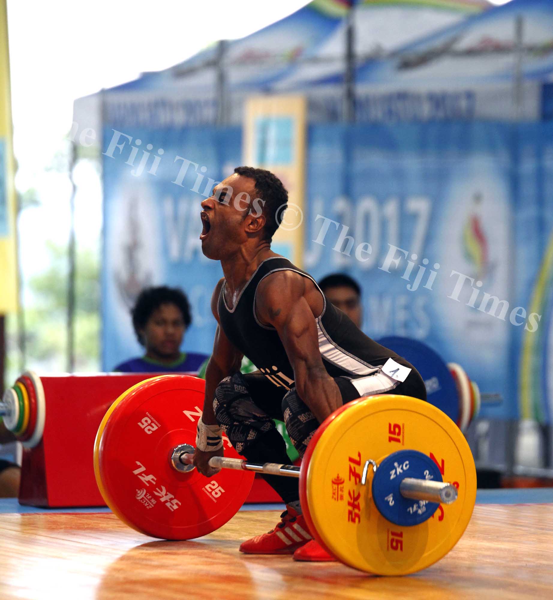 Manueli Tulo competes in the mens 56kg at the Pacifci Mini Games and winning Fiji's first gold yesterday.Picture ATU RASEA0