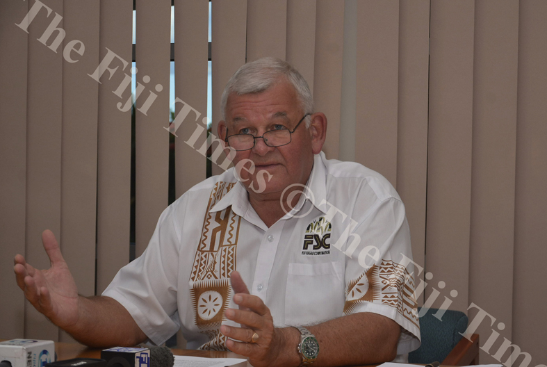 FSC CEO Graham Clark during a press conference at FSC Head Quarters in Lautoka yesterday. Picture: BALJEET SINGH