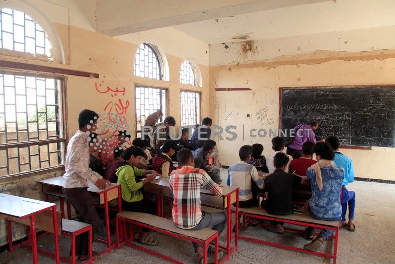 As teachers get paid, learning returns to bombedout Yemen school The