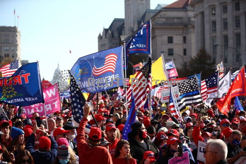 Washington Rally Supporters Trump supporters rally in Washington, echoing spurious claims of ...