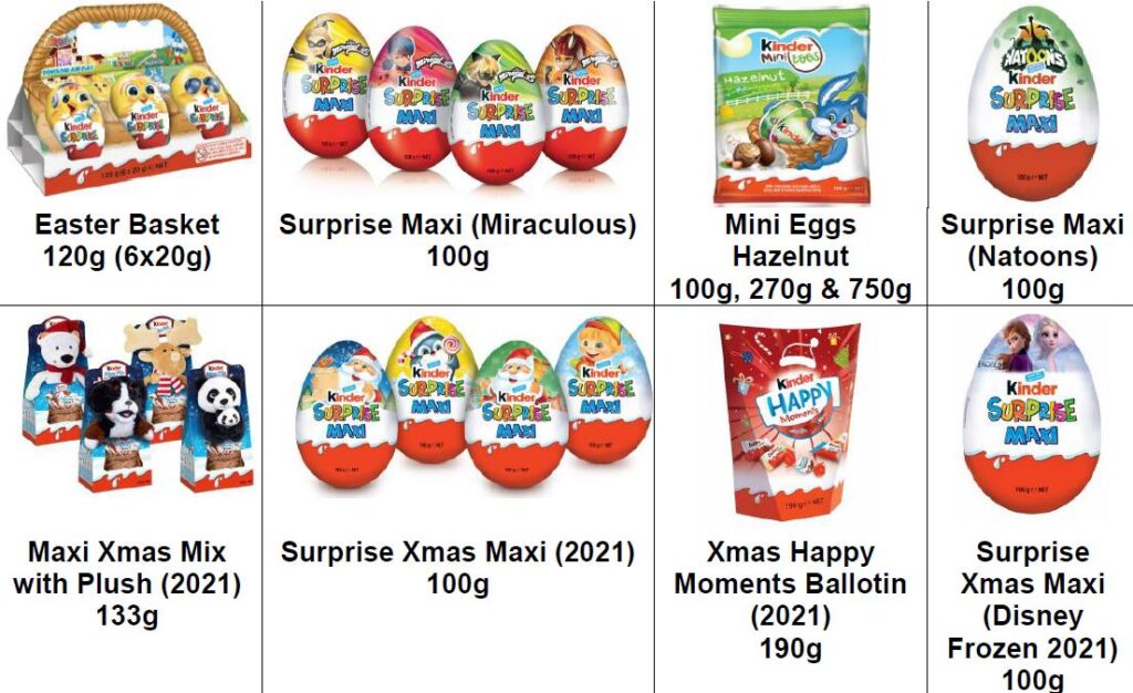 Fiji's Health Ministry recalls Kinder chocolate products; cites