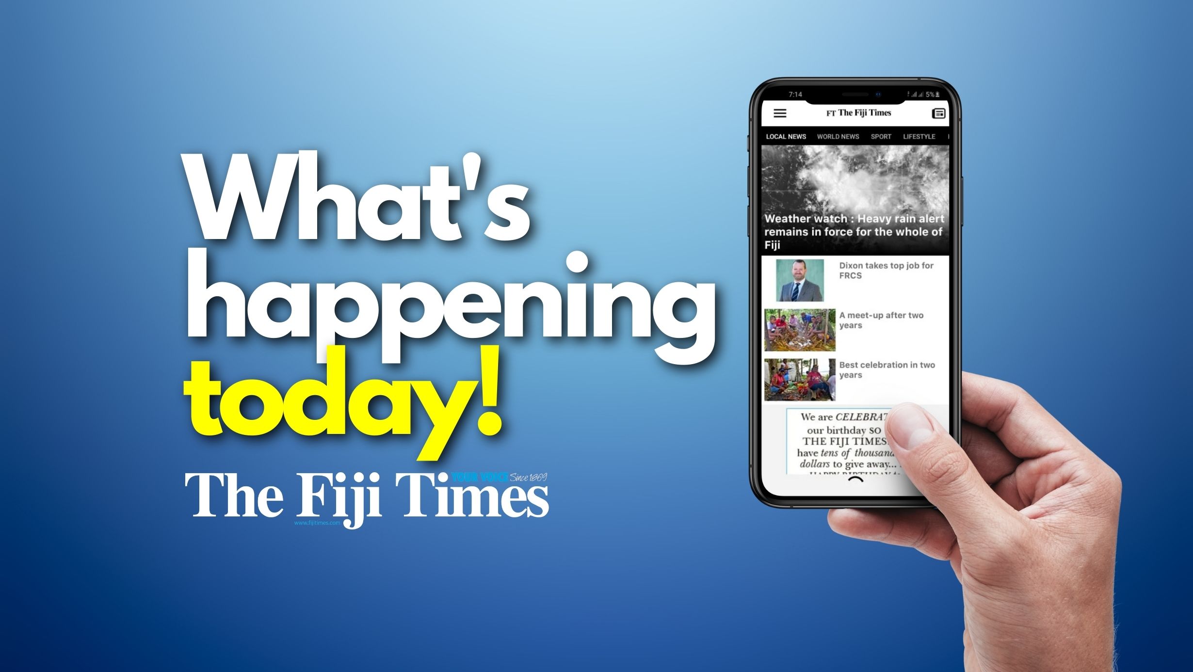 What's happening today! - The Fiji Times