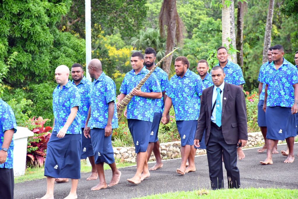 Fijian Drua present itatau to the President The Fiji Times
