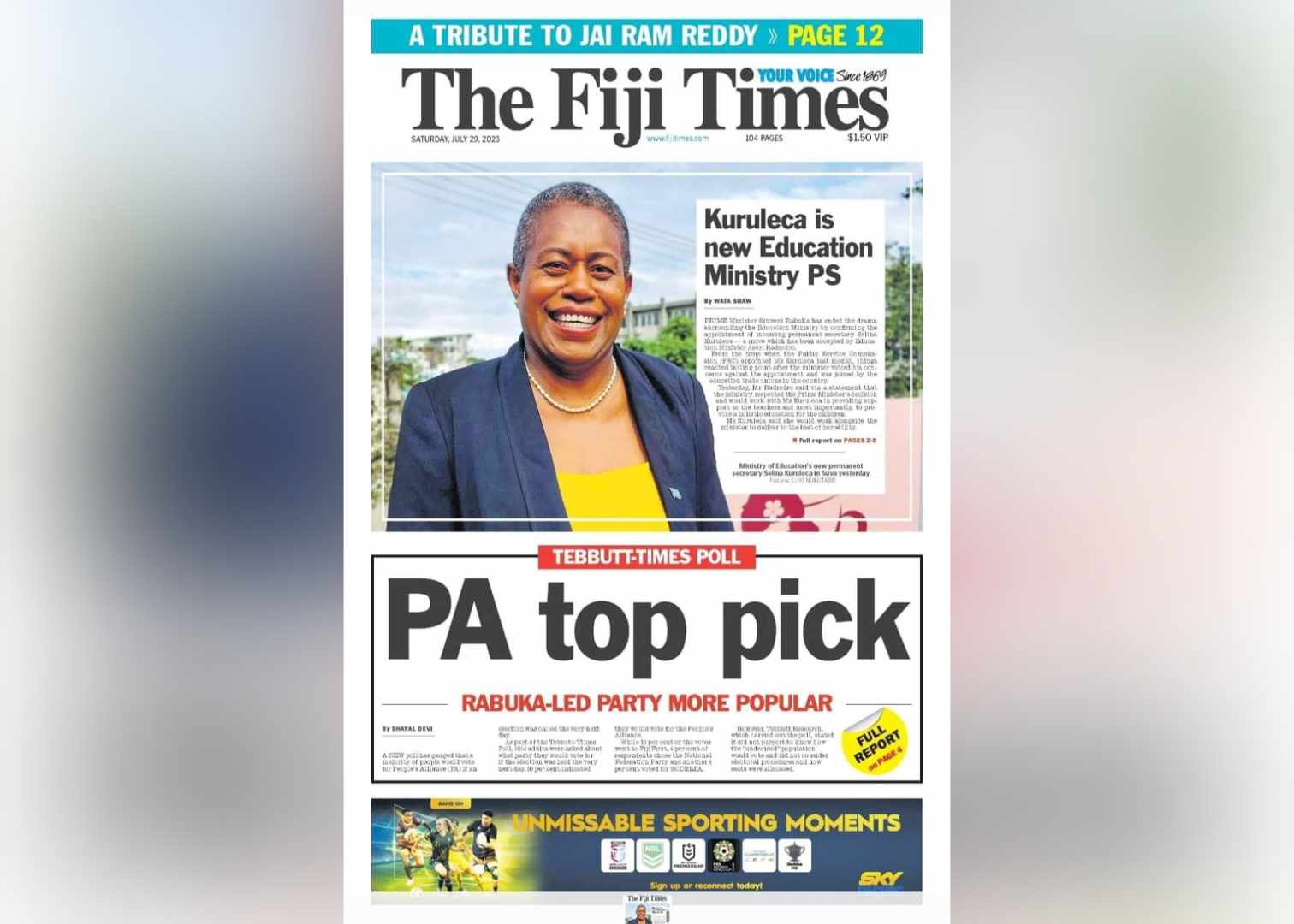 From the Editor-in-Chief’s desk: Your July 29 briefing - The Fiji Times