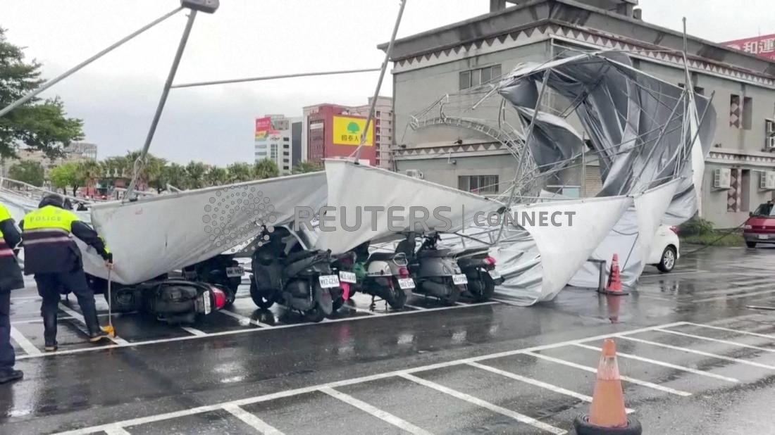 Thousands without power after Typhoon Haikui batters Taiwan - The Fiji ...