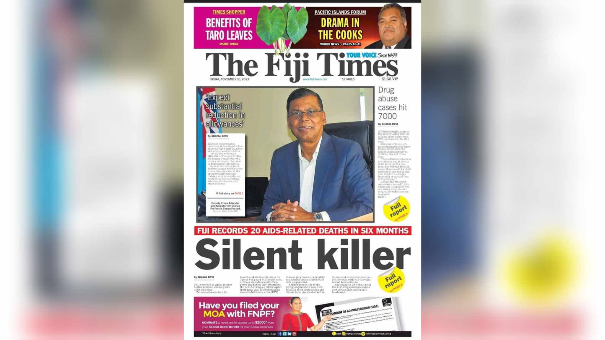 From the Editor-in-Chief’s desk: Your November 10 briefing - The Fiji Times