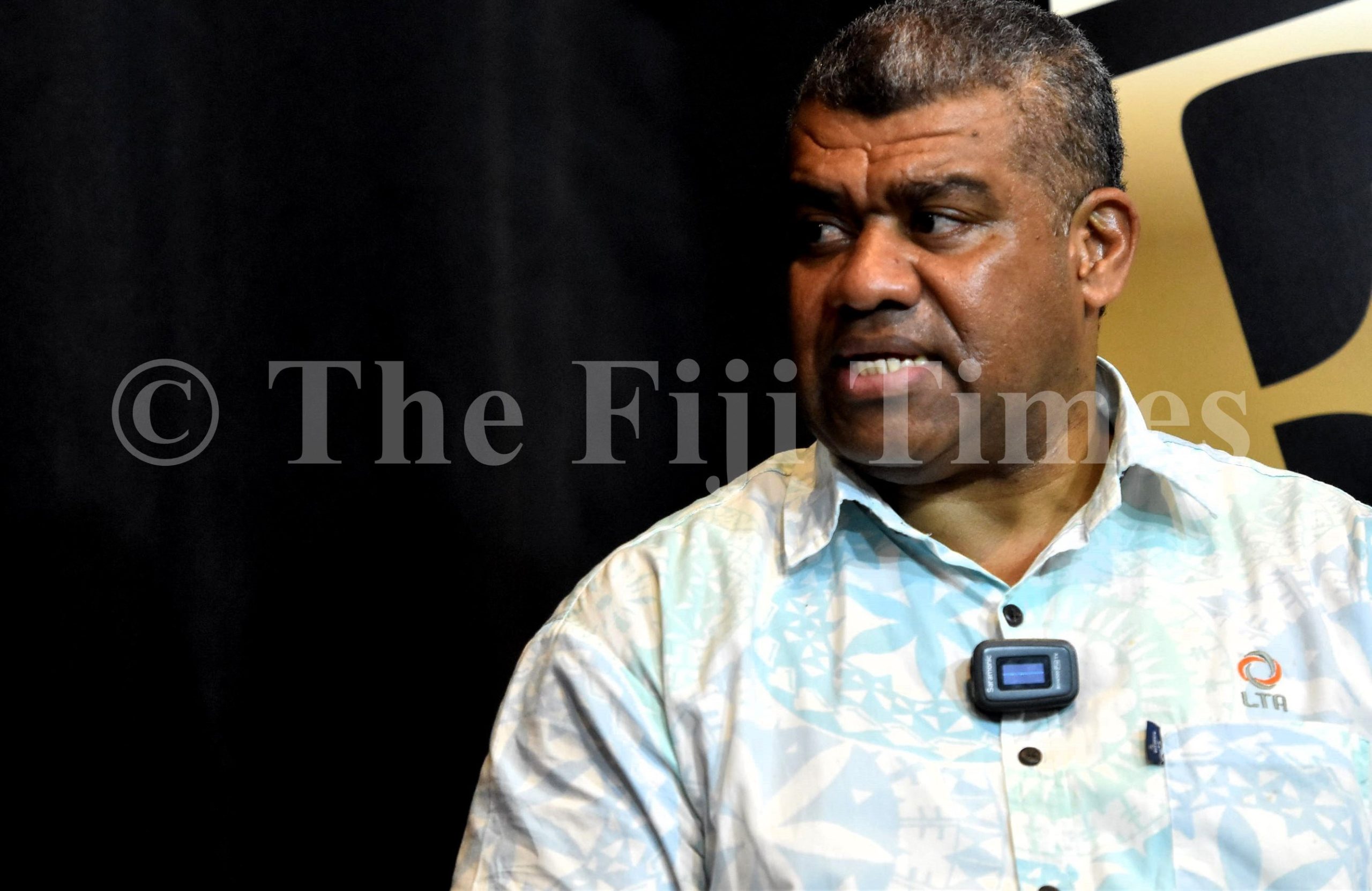 Land Transport Authority Acting CEO Irimaia Rokowasa during an interview on The Fiji Times online news portal The Lens@177 . Picture: JONA KONATACI