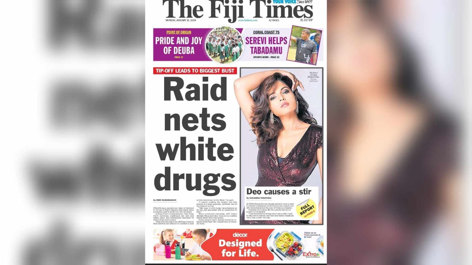 From the EditorinChief’s desk Your January 15 briefing The Fiji Times