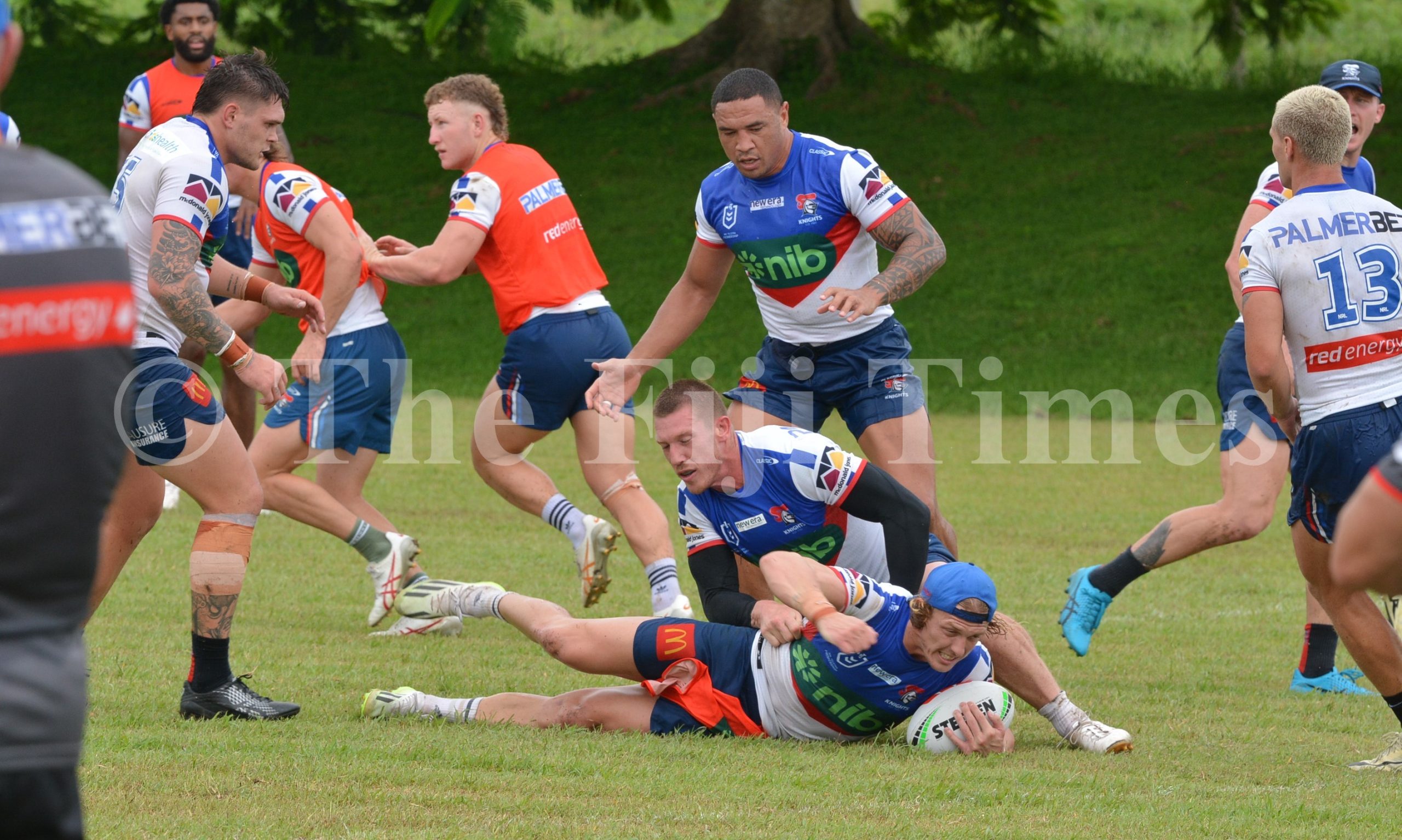 newcastle-knights-arrival-and-training-nrl-pre-season-match-the