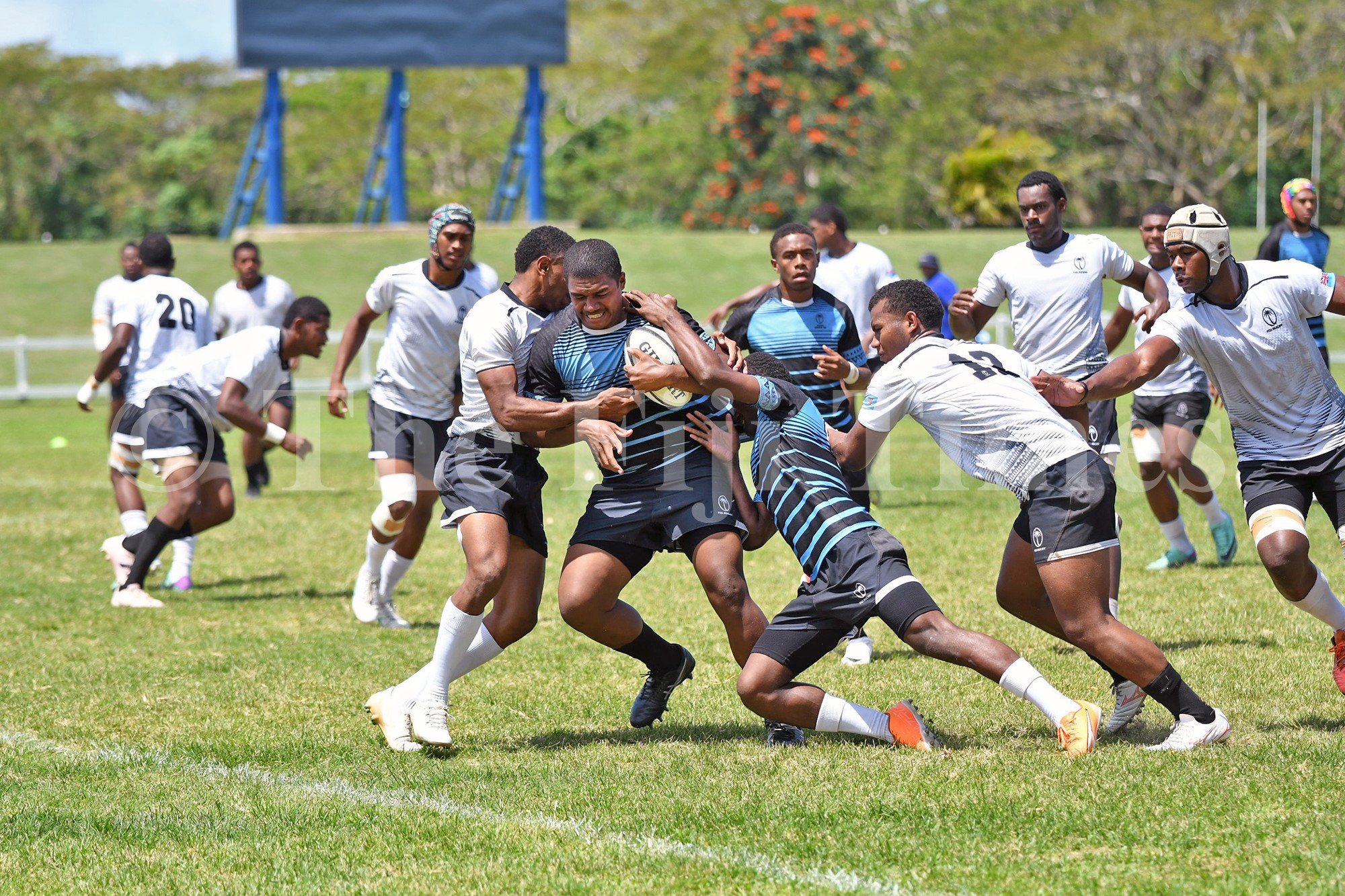 Vodafone Fiji Schoolboys rugby team training session September 24