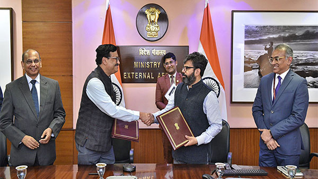 An agreement signed between India and ISA for Solar Projects in four Indo-Pacific countries including Fiji. Picture: SUPPLIED