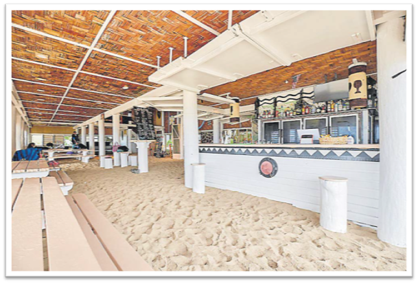 Renovation work being carried out at Beachcomber Island. Picture: SUPPLIED/INVESTMENT FIJI