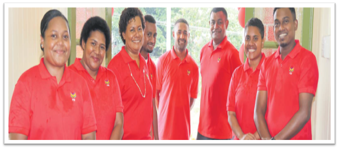 SPBD Fiji staff members at the opening of their new headquarters in Suva yesterday. Picture: SUPPLIED