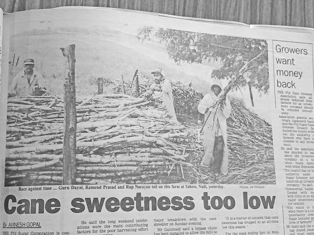 Back in history | Cane sweetness low – The Fiji Times