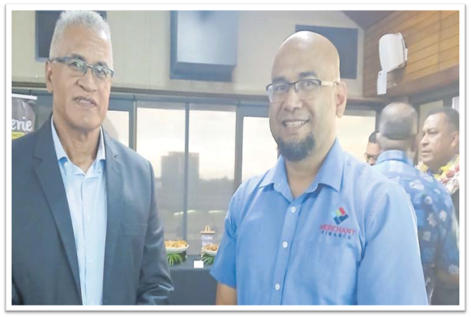 FHL Group CEO and Merchant Finance CEO Veilawa Rereiwasaliwa at the launch of Merchant Finance’s zero-deposit home loan product at the RBF in Suva yesterday. Picture: TIMOCI VULA