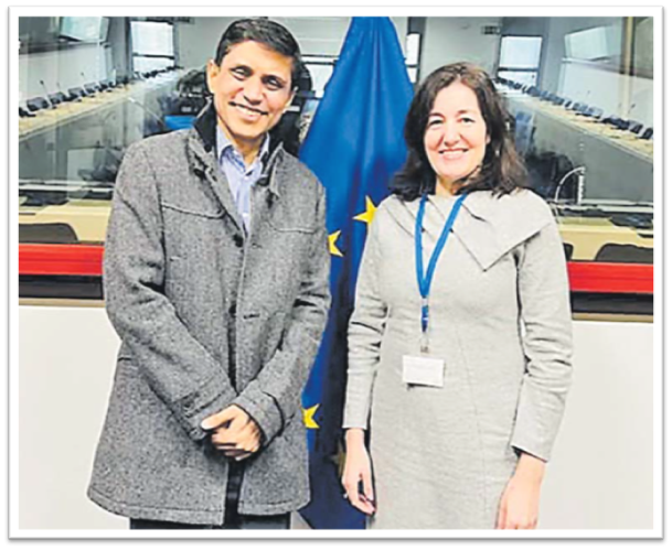 PS Trade, Cooperatives, MSMEs and Communications Shaheen Ali, left, with head of ACP at the Directorate General for Trade, European Commission Christina Miranda Gozalvez. Picture: FIJI GOVERNMENT/SUPPLIED