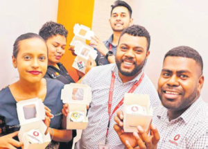 Vodafone Fiji staff from MHCC Retail. Picture: SUPPLIED