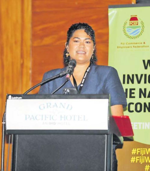 Charlene Tafuna’i at the WIN Convention 2025. Picture: WEBC
