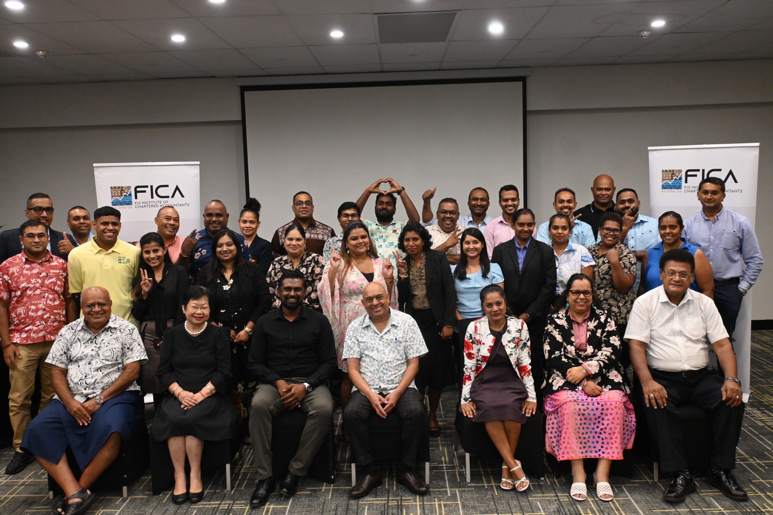Participants of the Fiji Institute of Chartered Accountant (FICA) sustainability workshop on Tuesday in Suva last week. Picture: JOSEFA SIGAVOLAVOLA