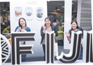Fiji, a place that runs on happiness ... guests at the FTE2025 in Nadi over the weekend. Picture: REINAL CHAND