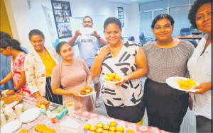 Participants at the TSLS-FCEF “Graduate BusinessStart-Up Grant Scheme” Training Program making use
of Kelepi Stark’s Catering at the FCEF training room
during their tea break during one of their business
training sessions. Picture: SUPPLIED
