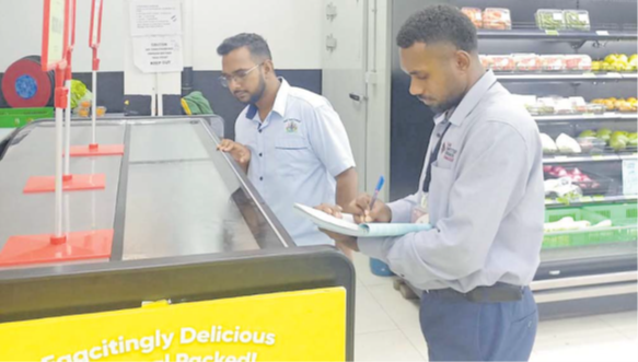 FCCC inspectors survey supermarkets during Easter. Picture: FCCC
