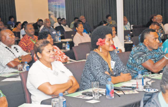 Participants at Day One of the two-day FIBC symposium in Suva on Wednesday this week. Picture: JONA LALAKOBAU