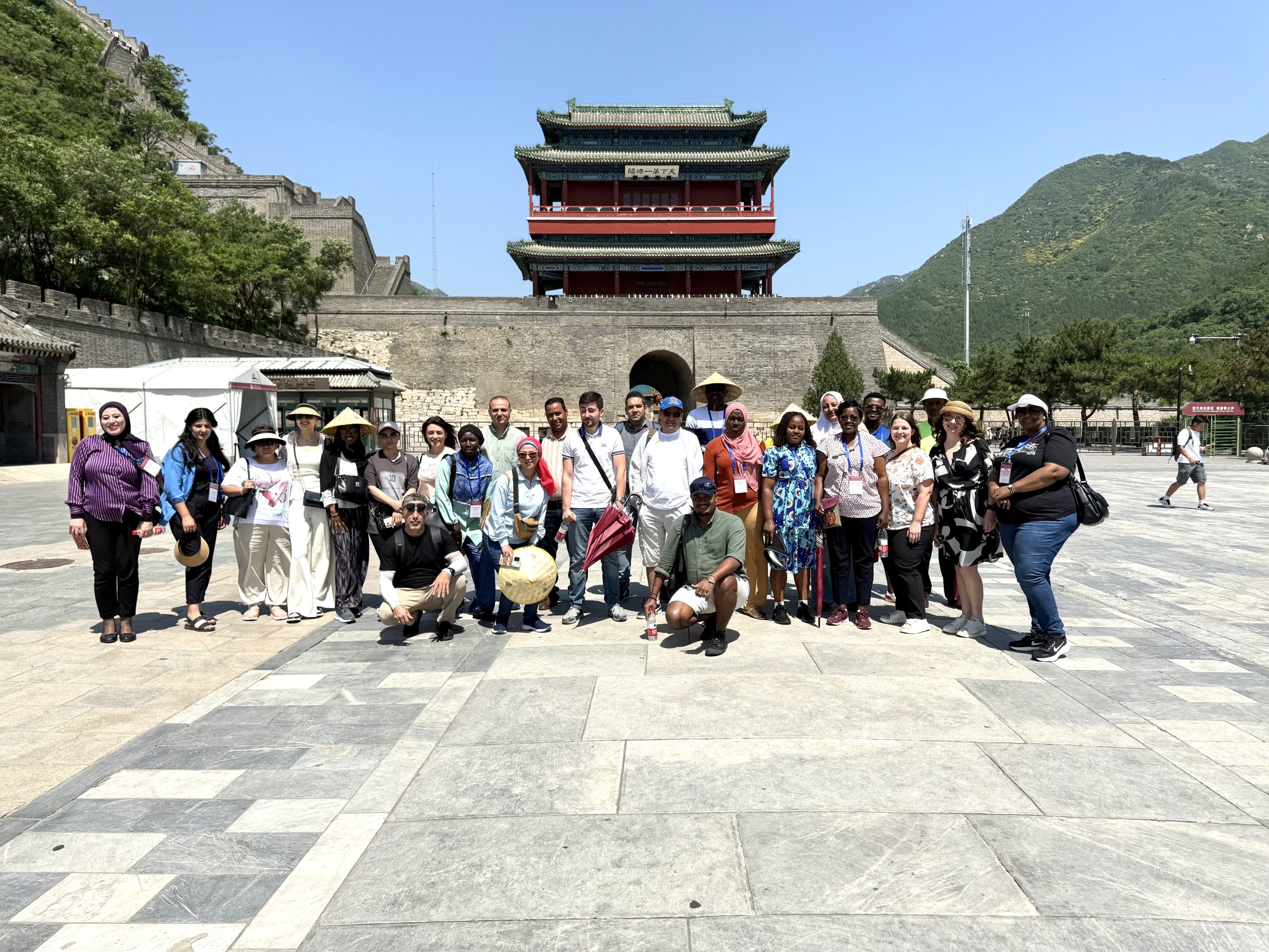 A group photo of the visiting delegation at the Great Wall of China. Picture: JOSEFA SIGAVOLAVOLA