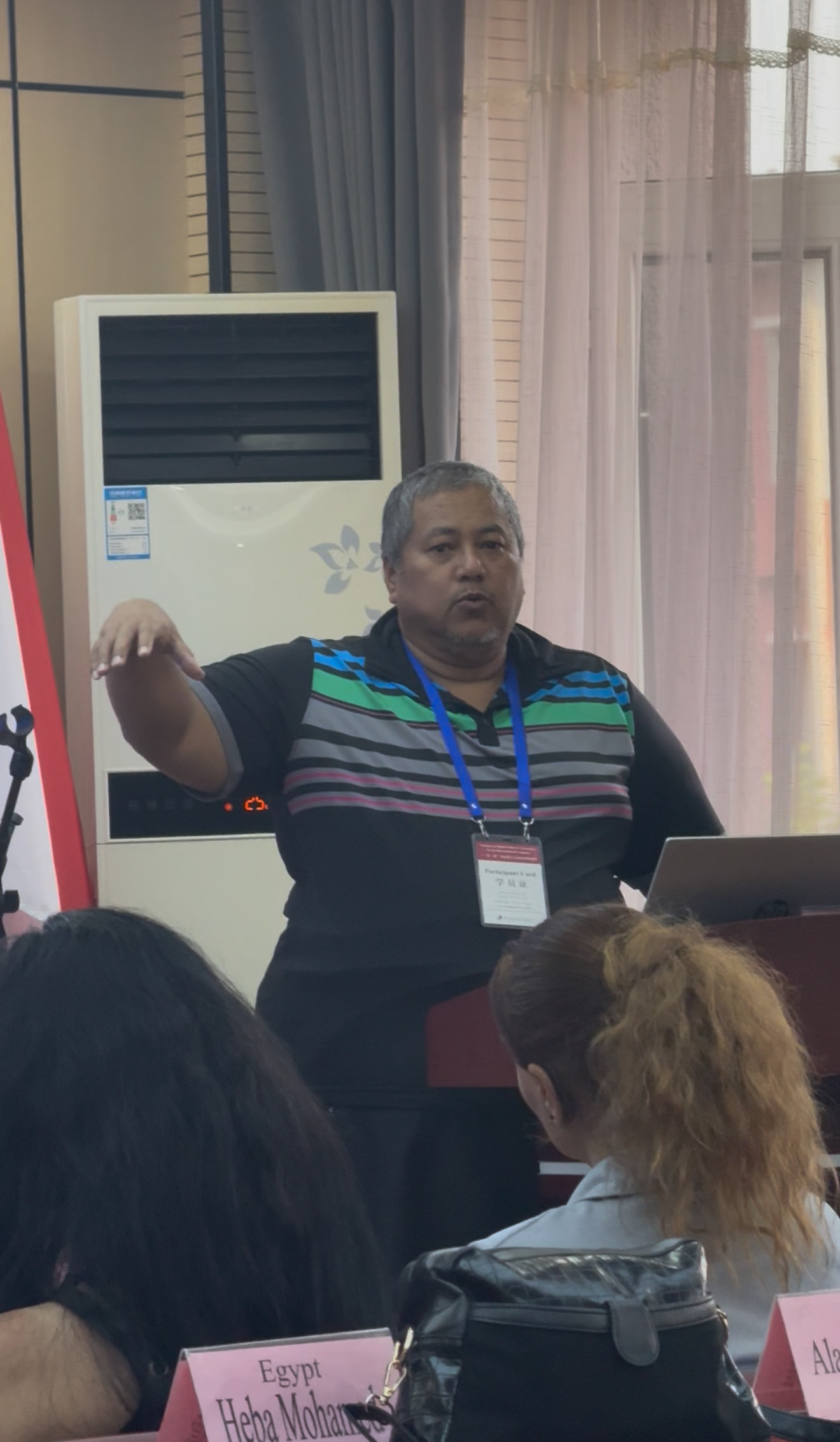 SCC IT specialist Albert Wong presenting to the delegations of the Seminar of Wednesday this week. Picture: JOSEFA SIGAVOLAVOLA.