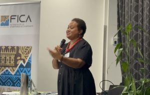 Program facilitator Akanisi Nabalarua, a lawyer and academic by profession. Picture: JOSEFA SIGAVOLAVOLA.