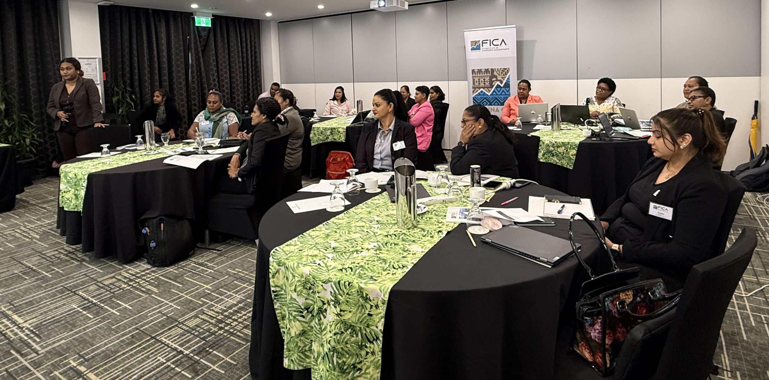 Female executives who attended the training organised by FICA. Picture: JOSEFA SIGAVOLAVOLA.