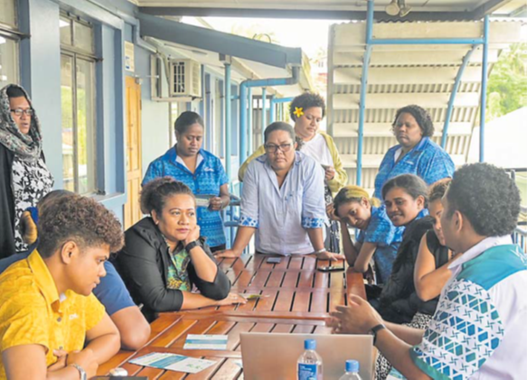 An SPX officer conducts an investor education and awareness outreach as part of its ‘Invest for Tomorrow’ campaign. Picture: SUPPLIED