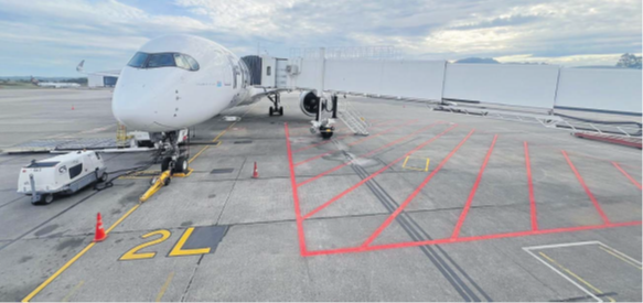 New aerobridge – One of six boarding tunnels installed and operational in Nadi