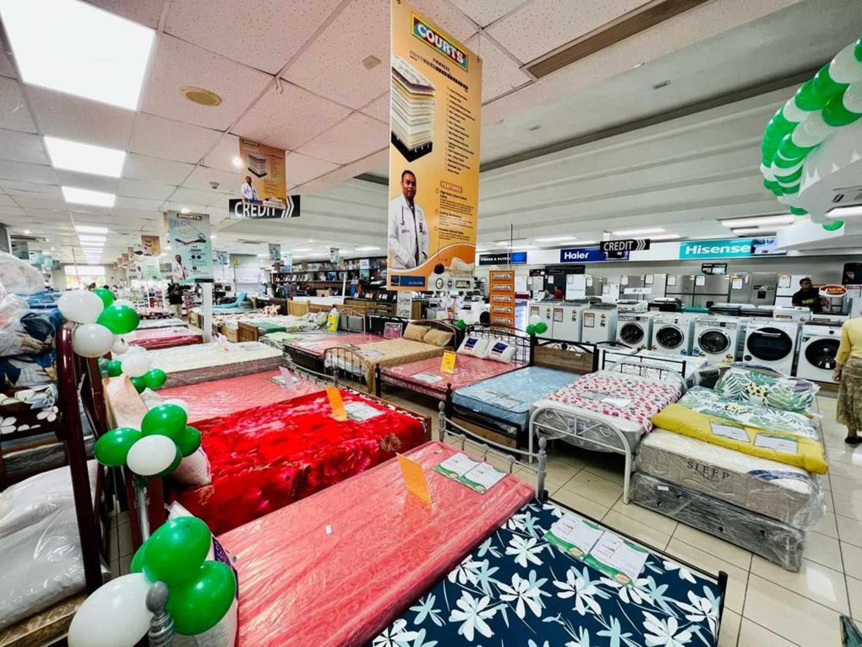 Beds on display at Courts Rodwell Rd in Suva. Picture: SUPPLIED