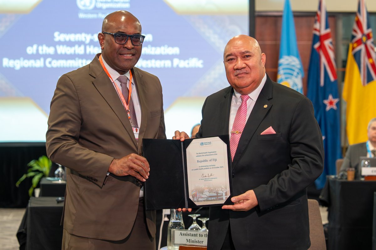 Fiji eliminates trachoma as a public health problem — WHO lauds landmark milestone